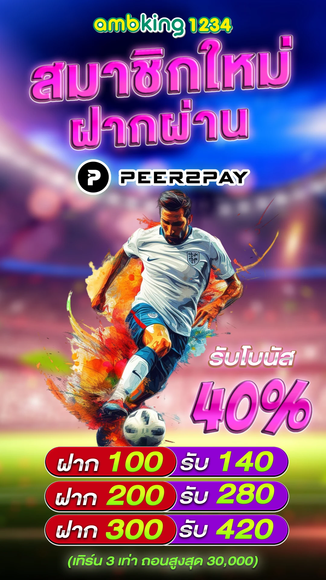 เว็บฝาก 10 รับ 100 ใหม่ - แบนเนอร์โปรโมชั่น